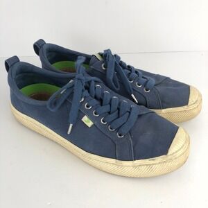 CARIUMA OCA Low Canvas Lace Up Sneakers Sz 44 Men 11 Women 12.5 Blue Shoes